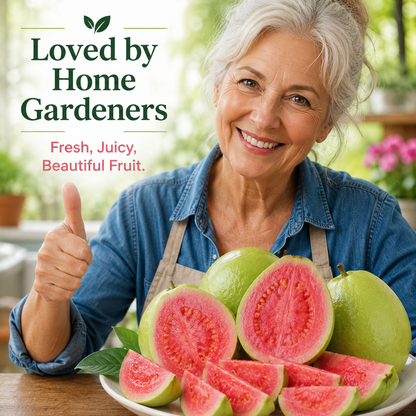 Premium Red Guava Seeds for Home Gardens, Balconies, Patios & Backyard Planting-WZH