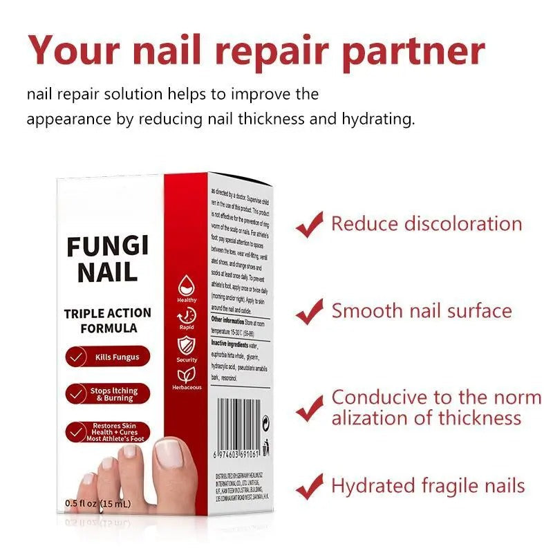 💅 ✨ Extra Strength Toenail Fungus Treatment 🌿🚀 | Triple Action Antifungal Solution for Thick, Damaged & Discolored Nails ⭐ - DG