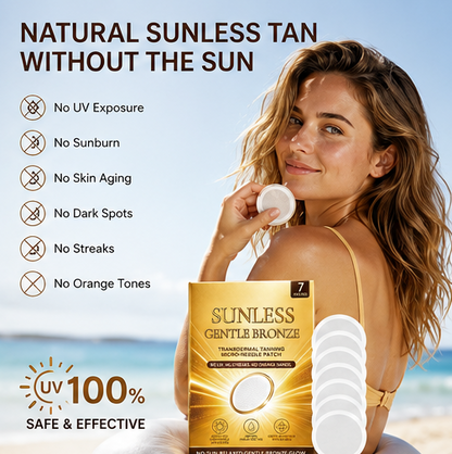 ☀️ SUNLESS GENTLE BRONZE™ Micro-Needle Tanning Patch - 🌟Achieve A Natural Bronzed Glow Without UV Exposure, Messy Lotions Or Orange Streaks-DG1
