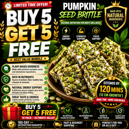 🥜🔥 Unlock Natural Male Energy & Endurance💪 Powered by Pumpkin Seed Brittle (Pumpkin Seed Crunch Candy)⚡ Clean Nutrition for Strength, Focus & Performance-YQ