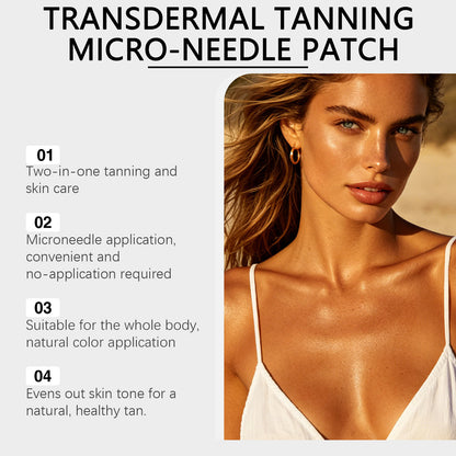 ☀️ SUNLESS GENTLE BRONZE™ Micro-Needle Tanning Patch - 🌟Achieve A Natural Bronzed Glow Without UV Exposure, Messy Lotions Or Orange Streaks-DG1