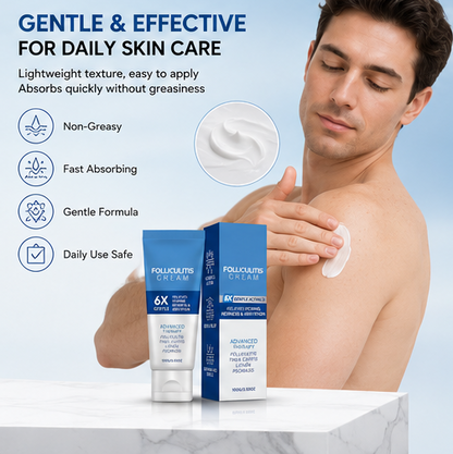 ✨ Folliculitis Relief Cream – 🌿Soothing Herbal Skin Care Cream for Itching, Redness, Irritation & Sensitive Scalp and Body Areas-DG1