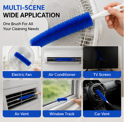 ✨ Flexible Fan Dust Cleaning Brush – 🌀Bendable 360° Cleaning Brush for Fans, Air Vents, Screens & Hard-to-Reach Spaces-DG1