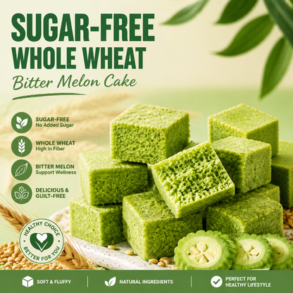 🥒✨ Whole Grain Bitter Gourd Immortal Leaf Cube | Natural Detox Snack, Balances Blood Glucose, Improves Gut Metabolism for Gentle Weight Management-DG1