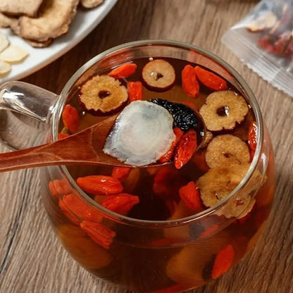 🌿✨ Premium Ginseng & Five Treasure Herbal Tea 🍵💪 Boost Energy, Kidney Health & Vitality Naturally 🌟💚 🌸 Red Dates, Wolfberries & Mulberry Blend | 🍃 Men's Wellness Formula | 💧 Daily Health Support 🏋️‍♂️🍵-ZZ