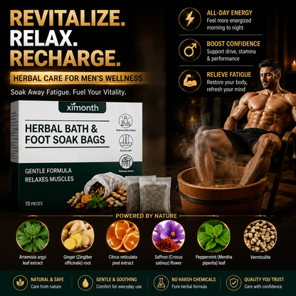 💪🌿 Men’s Herbal Foot Soak Bags | Boost Circulation, Restore Energy & Vitality 🛁⚡-DG1