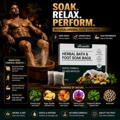 💪🌿 Men’s Herbal Foot Soak Bags | Boost Circulation, Restore Energy & Vitality 🛁⚡-DG1