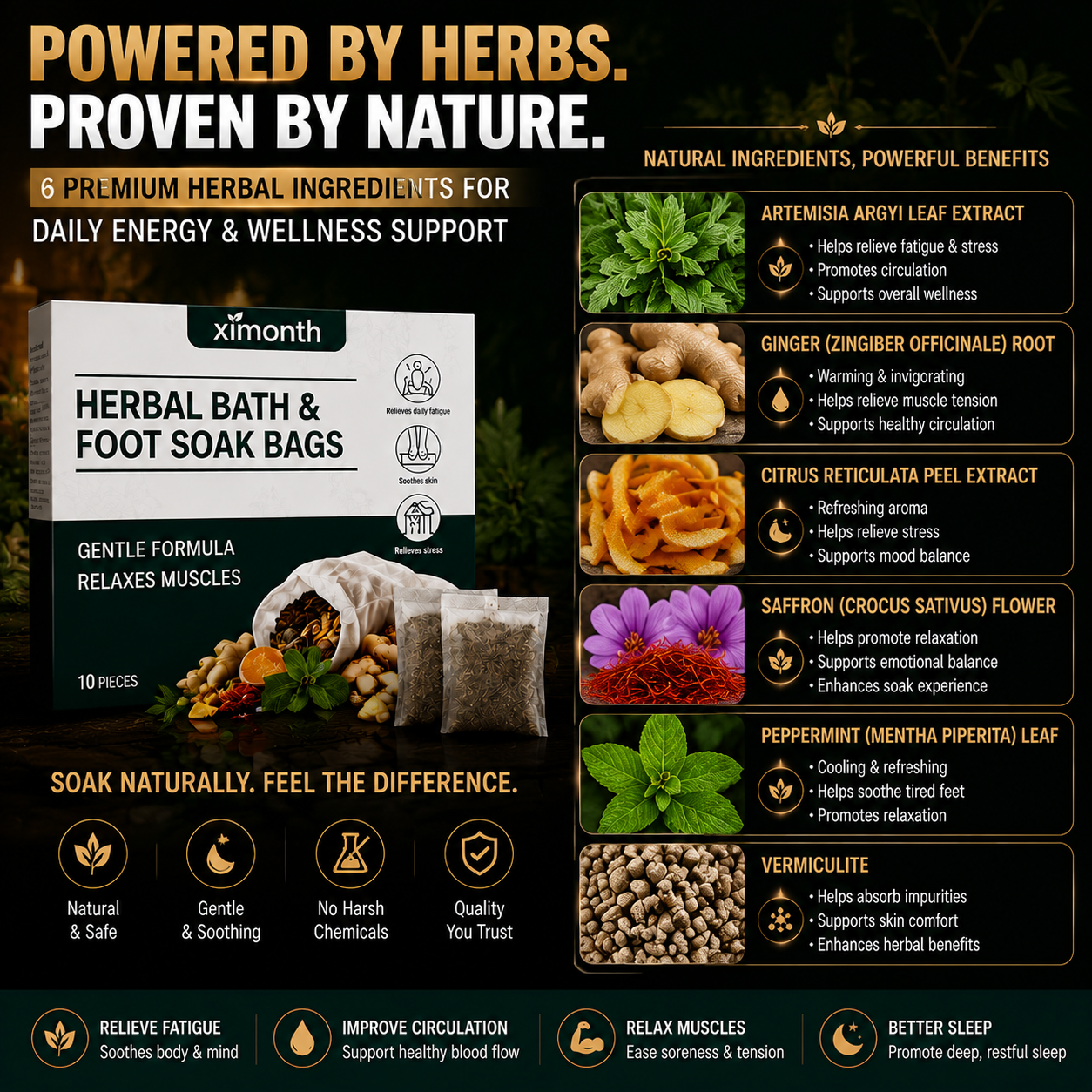 💪🌿 Men’s Herbal Foot Soak Bags | Boost Circulation, Restore Energy & Vitality 🛁⚡-DG1
