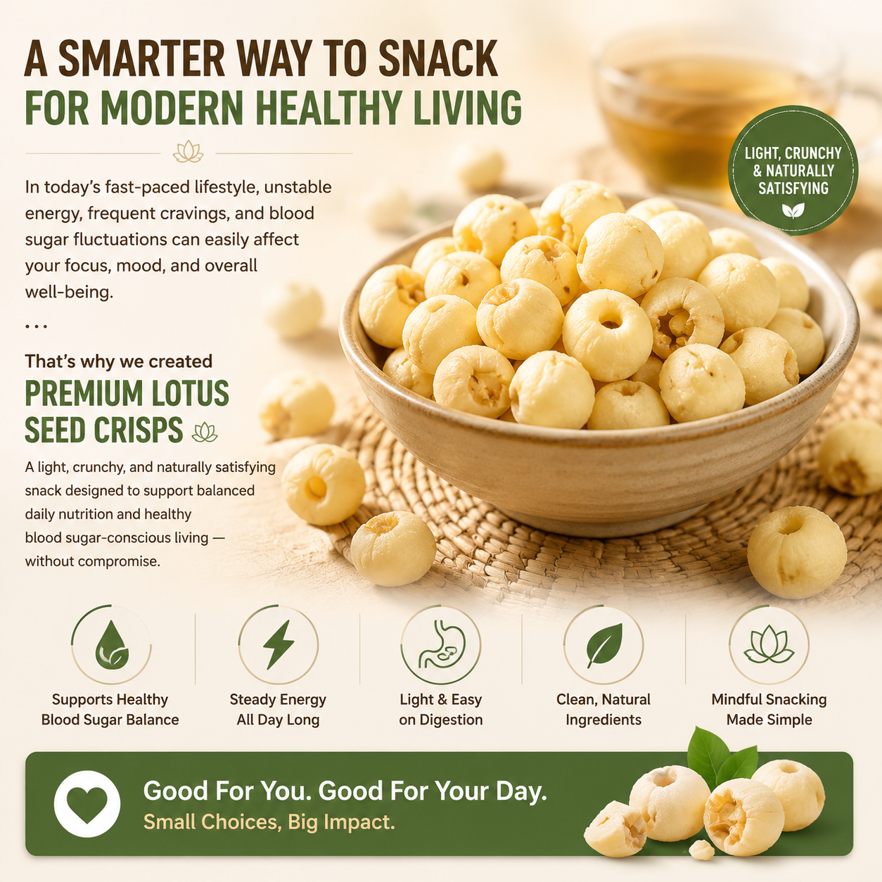 🌿✨ Premium Peeled Lotus Seeds – Science-Inspired Smart Snacking for Healthy Blood Sugar & Everyday Wellness 💚🌰-DG1