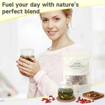 🌿✨ Premium Dandelion & Goji Berry Herbal Tea 🍵💛 Boost Vitality, Detox Naturally & Support Daily Wellness 🌟💧 🌸 Immune Support | 🍃 Antioxidant Rich | 💪 Energizing Daily Ritual for Men & Women 🏃‍♂️🌿-ZZ