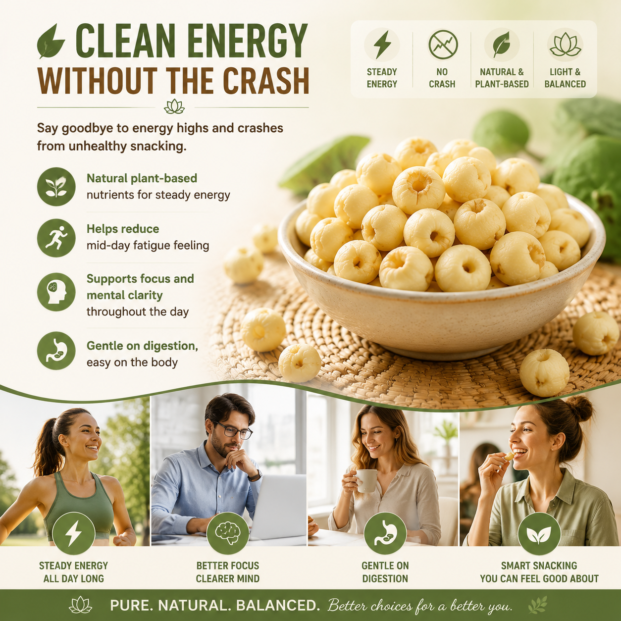 🌿✨ Premium Peeled Lotus Seeds – Science-Inspired Smart Snacking for Healthy Blood Sugar & Everyday Wellness 💚🌰-DG1