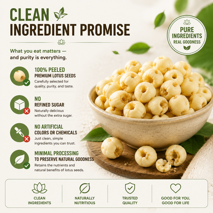 🌿✨ Premium Peeled Lotus Seeds – Science-Inspired Smart Snacking for Healthy Blood Sugar & Everyday Wellness 💚🌰-DG1