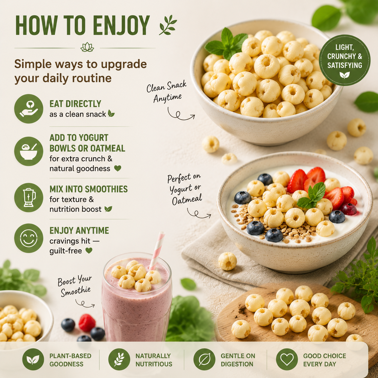 🌿✨ Premium Peeled Lotus Seeds – Science-Inspired Smart Snacking for Healthy Blood Sugar & Everyday Wellness 💚🌰-DG1