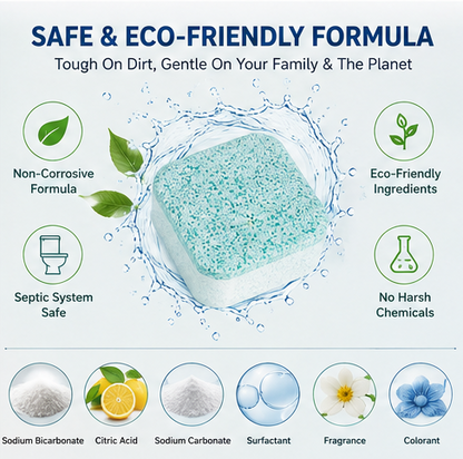✨ Washing Machine Cleaner Tablets – Deep Cleaning & Odor Removal for Pet Owners 💡 Removes Pet Hair, Eliminates Odors & Maintains Fresh Machine Hygiene-DG1