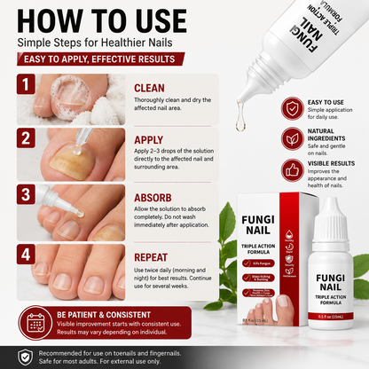 💅 ✨ Extra Strength Toenail Fungus Treatment 🌿🚀 | Triple Action Antifungal Solution for Thick, Damaged & Discolored Nails ⭐ - DG