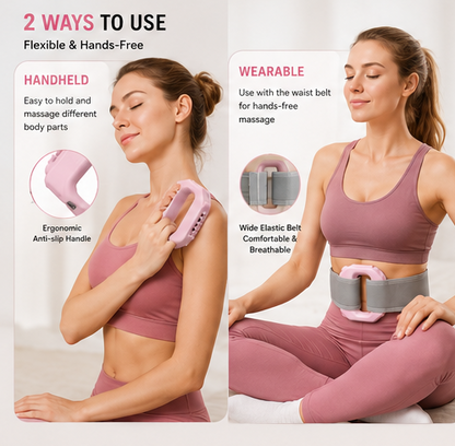 🏋️‍♀️ Mini Fascia Ring Massager –✨ Hands-Free Wearable Massage Ring for Waist, Back, Legs & Full Body Recovery-DG1