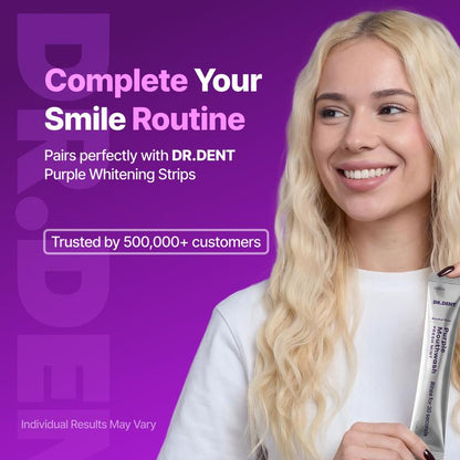 🌟 Purple Mouthwash – Gentle Whitening & Fresh Breath Anytime 💜🦷 Minty, Alcohol-Free, Travel-Friendly Stick Packs ✨-DG1