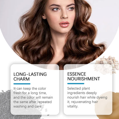 🖤 EELHOE Black Hair Shampoo – 100% Black Hair Look at Home – Gray Coverage & Herbal Hair Care-WZH