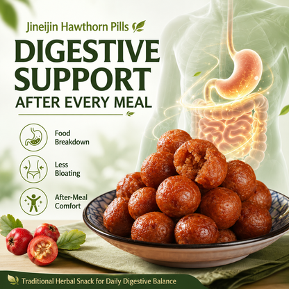 Jineijin Hawthorn Pills - Traditional Herbal Digestive Snack for Bloating, Fullness & Heavy Meals| Results in Just 5 Days-WZH