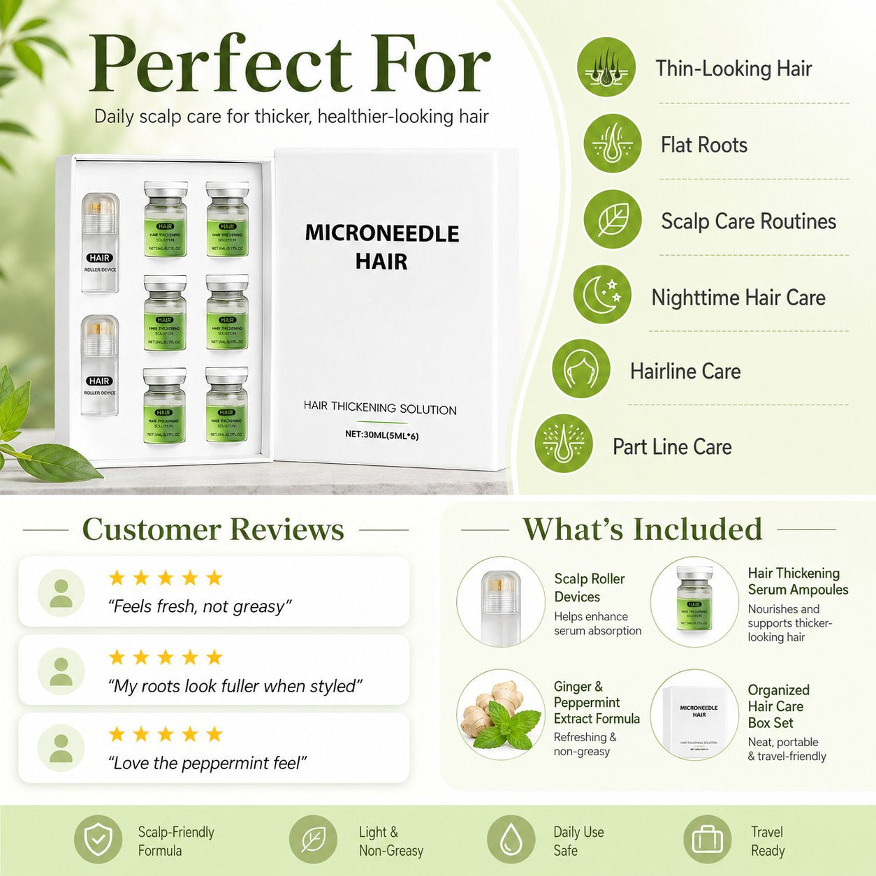🚀 Regrow With Confidence 🔥 | Scalp Care System for Thinning Hair 🏆⭐ - DG