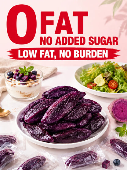 🍠 Farmhouse Dried Purple Sweet Potato Strips ✦ 0 Fat 🟢｜No Added Sugar 🚫｜Soft Chewy Texture 🤤｜Rich Dietary Fiber 🥗｜Supports Healthy Blood Lipids 🩸 & Cardiovascular Heart Health ❤️-ZYY