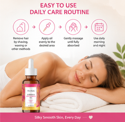 🌟OceAura Cyperus Rotundus Hair Removal Care Oil-🌿 Slow The Look Of Hair Regrowth • Soothe Post-Hair Removal Irritation • Hydrate & Nourish Skin For Lasting Smoothness-DG1