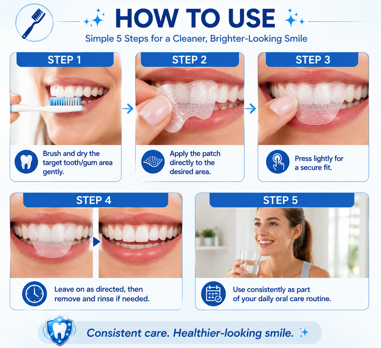 🦷✨ Tooth & Gum Advanced Nano Microdarts Patch Advanced Oral Care Patch for a Brighter, Cleaner-Looking Smile-YQ