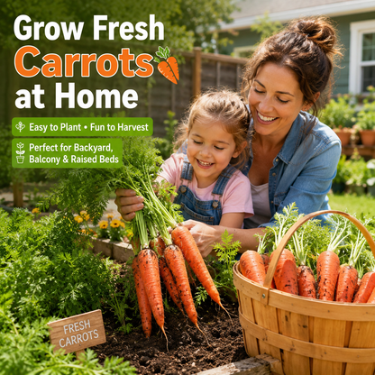🥕Premium Carrot Seeds for Backyard Gardens, Raised Beds, Balconies & Family Planting-WZH