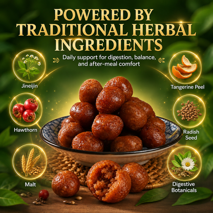 Jineijin Hawthorn Pills - Traditional Herbal Digestive Snack for Bloating, Fullness & Heavy Meals| Results in Just 5 Days-WZH