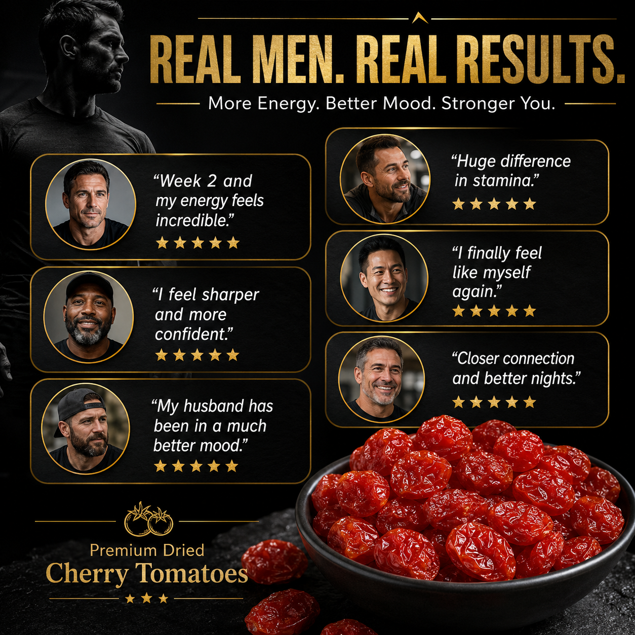 🌟 Australian Premium Dried Cherry Tomatoes - ⚡ Daily Men’s Energy, 🛡️ Endurance & 🔥 Testicular Recovery Support-WZH