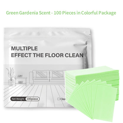 🧼【Multi-Effect Floor Cleaner Sheets】✨ Dissolvable Deep-Clean Floor Cleaning Pads 🌿 Deodorizing & Floor Care Formula for Families, Pet Homes, Hardwood, Tile & Daily Household Cleaning-DG1