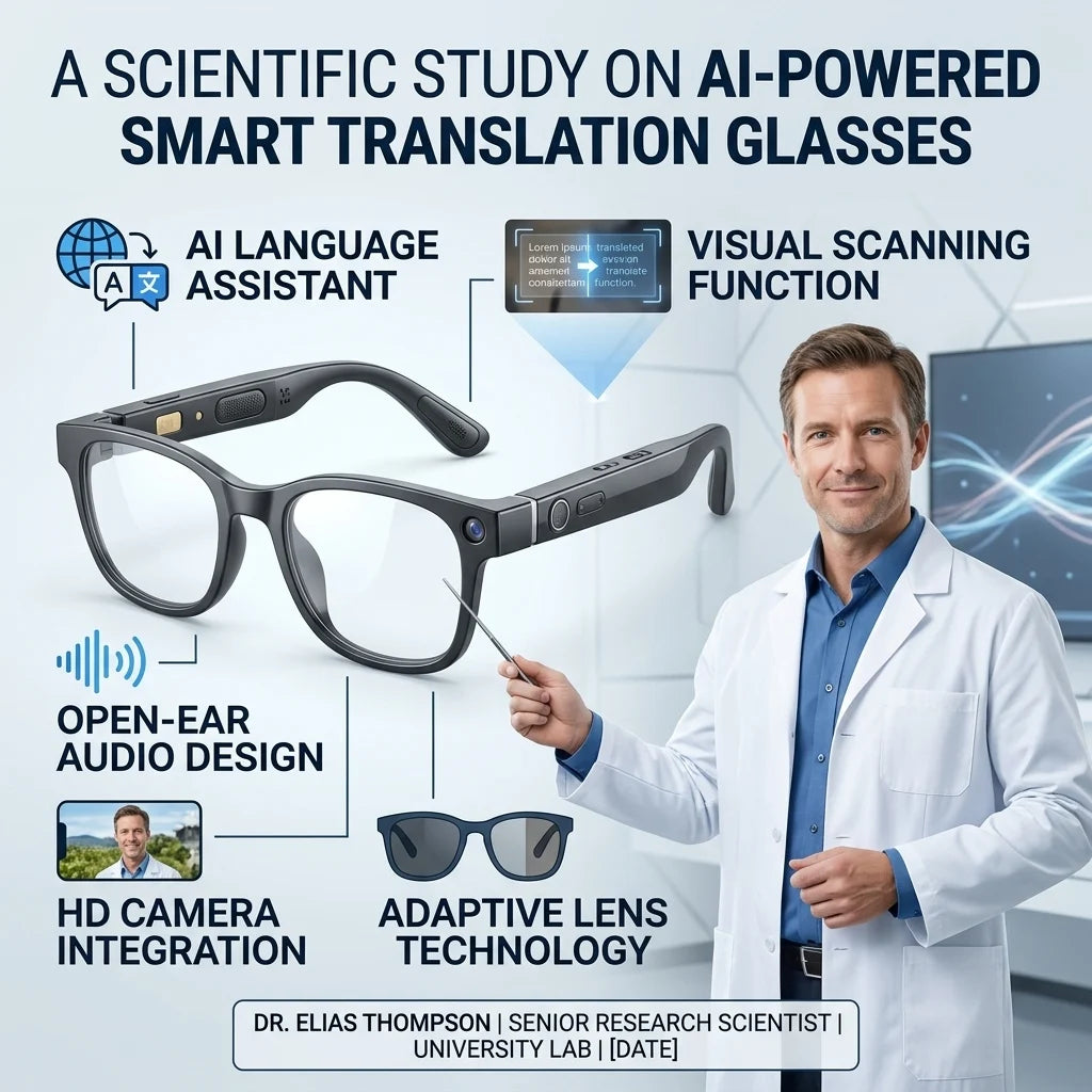 😎👓 Smart AI Translation & Color-Changing Bluetooth Sunglasses 🕶️✨ Speak Any Language Instantly + Enjoy Music + Stylish UV Protection 🌍🎧☀️-ZZ