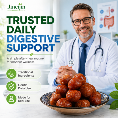 Jineijin Hawthorn Pills - Traditional Herbal Digestive Snack for Bloating, Fullness & Heavy Meals| Results in Just 5 Days-WZH