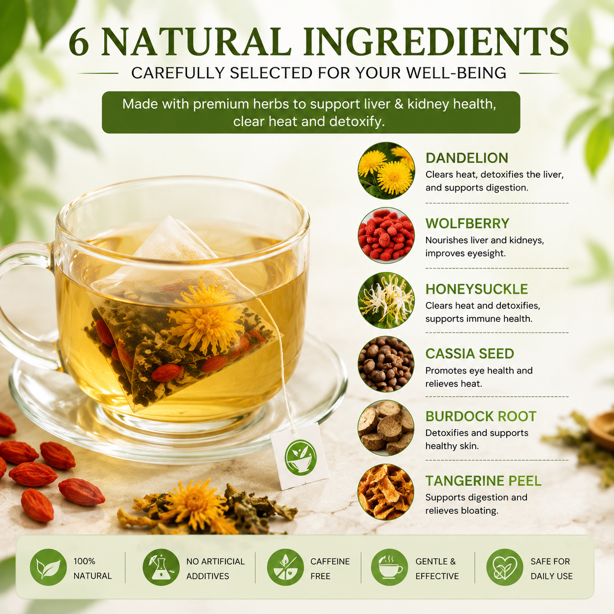 🌿✨ Premium Dandelion & Goji Berry Herbal Tea 🍵💛 Boost Vitality, Detox Naturally & Support Daily Wellness 🌟💧 🌸 Immune Support | 🍃 Antioxidant Rich | 💪 Energizing Daily Ritual for Men & Women 🏃‍♂️🌿-ZZ