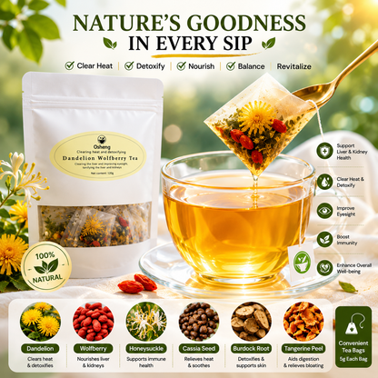 🌿✨ Premium Dandelion & Goji Berry Herbal Tea 🍵💛 Boost Vitality, Detox Naturally & Support Daily Wellness 🌟💧 🌸 Immune Support | 🍃 Antioxidant Rich | 💪 Energizing Daily Ritual for Men & Women 🏃‍♂️🌿-ZZ