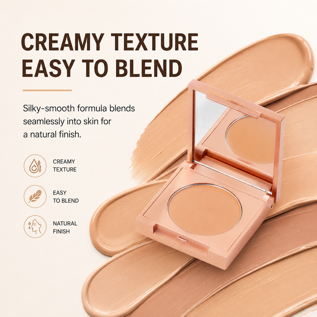 ✨ Long-Lasting Waterproof Concealer 🎨 High Coverage Cream to Hide Dark Circles, Acne Scars, Freckles & Redness | Natural, Skin-Like Finish, Suitable for All Skin Types + FREE Makeup Brush Included! 🧴-ZYY
