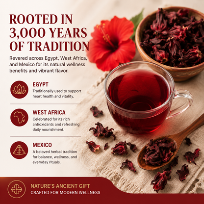🌺✨ Premium Hibiscus Sabdariffa Herbal Tea 🍵❤️ – Boost Blood Health & Promote Circulation Naturally 🌿💖 🌸 Supports Heart & Vessel Wellness | 💧 Energizing Daily Ritual for Men & Women 🏃‍♀️💪-ZZ