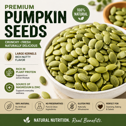 🌿✨ Premium Pumpkin Seeds SuperSnack | 💤 Supports Better Sleep • ⚡ Fights Fatigue • 🩸 Helps Balance Blood Sugar Naturally 🎃-DG1