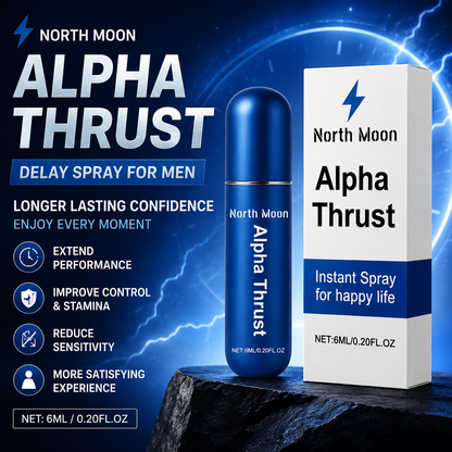 ⚡ North Moon Alpha Thrust Delay Spray for Men – Discreet Intimate Care Spray for Longer-Lasting Confidence, Better Control & Adult Couple Moments, 6ml-WZH