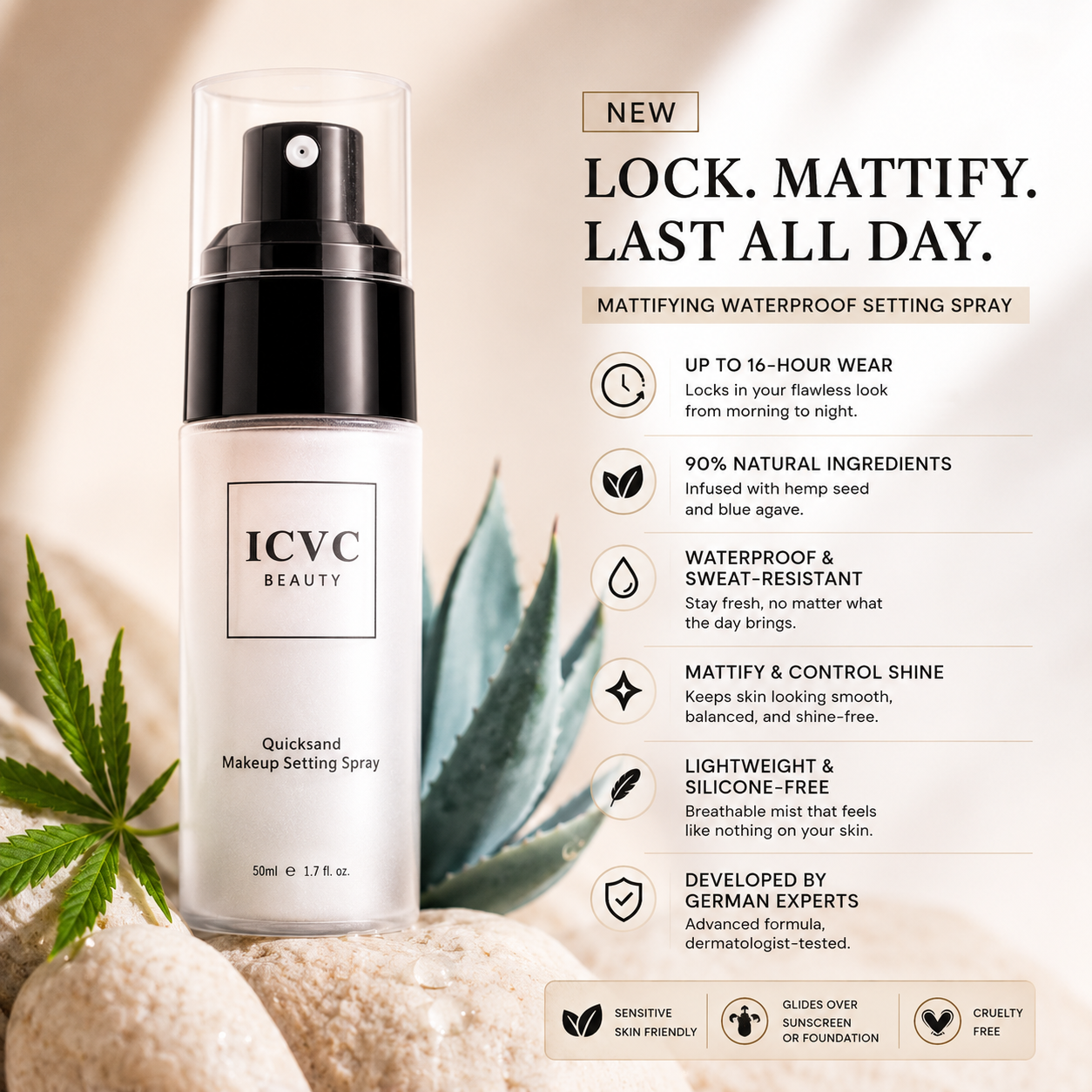 💫✨ Viral Setting Spray Mist 🌬️💖 Long-Lasting Makeup Lock + Oil Control + Hydration Boost 💦🌸 💎 Waterproof Finish | 🌿 Skin Hydrating Formula | ✨ Brightening Glow Effect 😍-ZZ