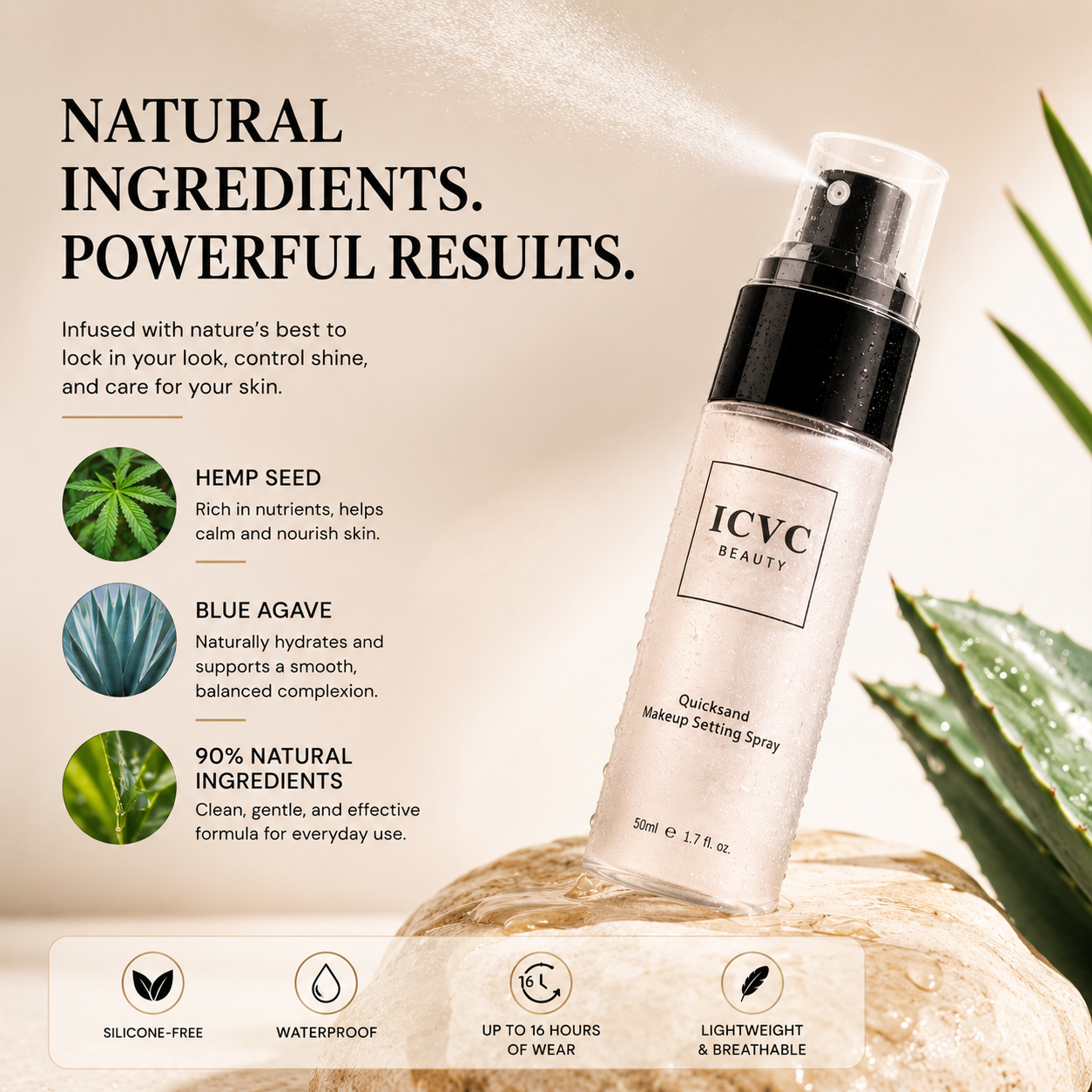 💫✨ Viral Setting Spray Mist 🌬️💖 Long-Lasting Makeup Lock + Oil Control + Hydration Boost 💦🌸 💎 Waterproof Finish | 🌿 Skin Hydrating Formula | ✨ Brightening Glow Effect 😍-ZZ