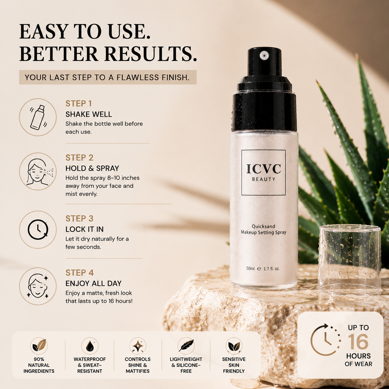 💫✨ Viral Setting Spray Mist 🌬️💖 Long-Lasting Makeup Lock + Oil Control + Hydration Boost 💦🌸 💎 Waterproof Finish | 🌿 Skin Hydrating Formula | ✨ Brightening Glow Effect 😍-ZZ