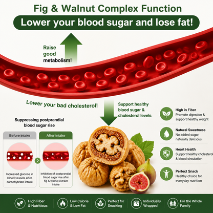 🌿🍯 Fig Stuffed with Walnut – Metabolism & Weight Management Support Superfood Snack 🌰✨-DG1
