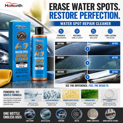 🚗💧 Water Spot Repair Cleaner – Heavy Duty Car & Home Surface Restorer ✨ | Removes Water Stains, Mineral Deposits & Oxidation | Shine & Protect Formula 🛡️-DG1