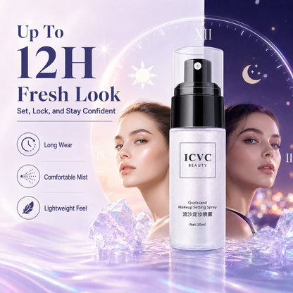 💫✨ Makeup Setting Spray 🌬️💖 Long-Lasting Lock + Oil Control + Hydrating Care 💦🌸 💎 Waterproof Formula | 🌿 Moisturizing & Nourishing | ✨ Brighten Skin Tone & Glowing Finish 😍-DG1