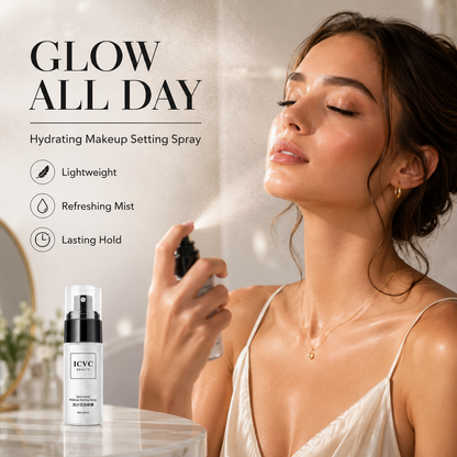 💫✨ Makeup Setting Spray 🌬️💖 Long-Lasting Lock + Oil Control + Hydrating Care 💦🌸 💎 Waterproof Formula | 🌿 Moisturizing & Nourishing | ✨ Brighten Skin Tone & Glowing Finish 😍-DG1