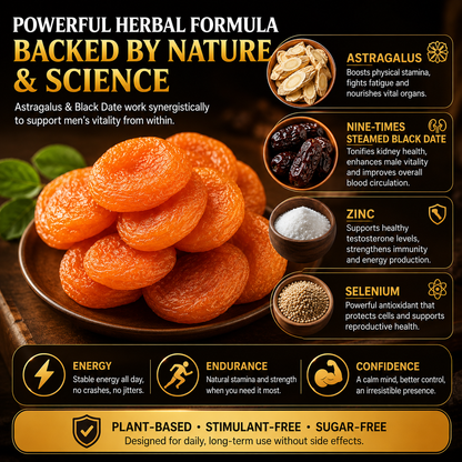 🔥🍑 Men’s Vitality Revival Dried Golden Apricots | Natural Energy, Stamina & Daily Confidence Boost-ZZ