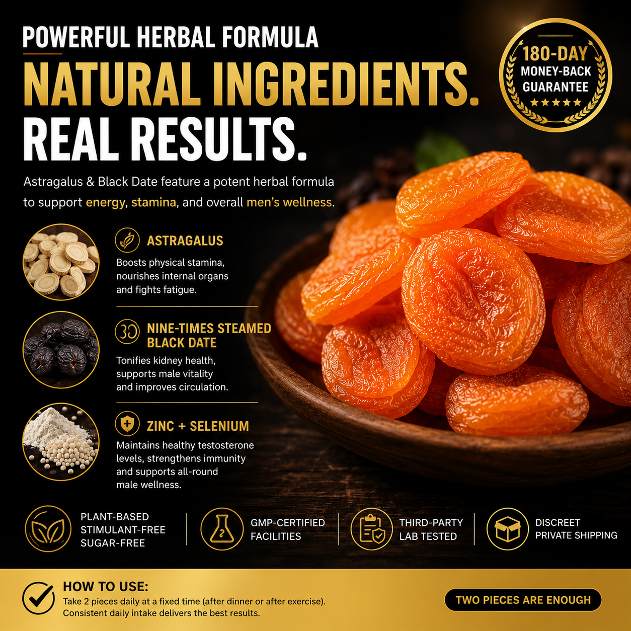 🔥🍑 Men’s Vitality Revival Dried Golden Apricots | Natural Energy, Stamina & Daily Confidence Boost-ZZ