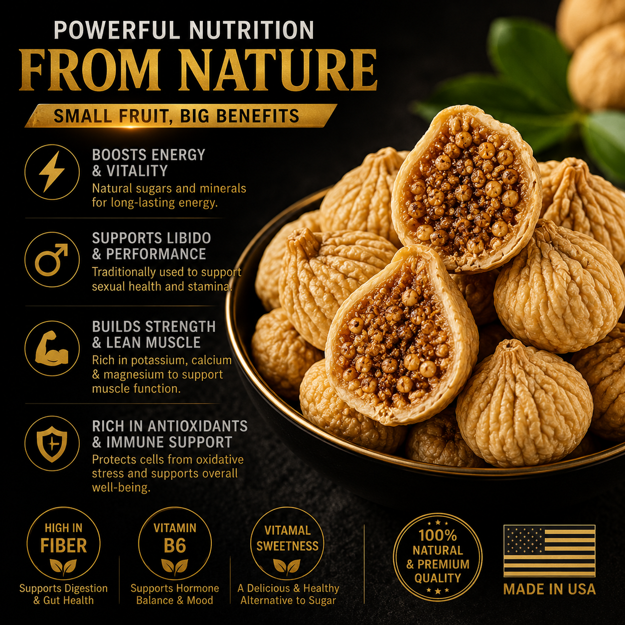 🔥🍑 Ultimate Men’s Vitality Boost Dried Fig Slices 🌿✨ Natural Energy, Stamina & Daily Performance Support 💪⚡ - ZZ