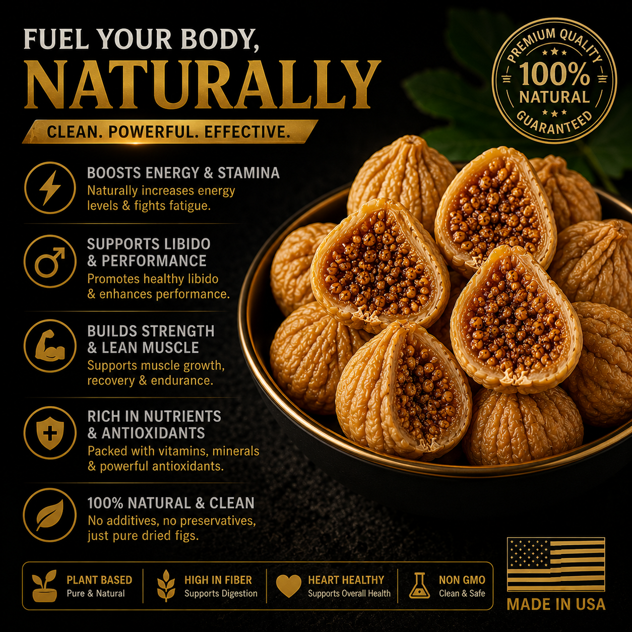🔥🍑 Ultimate Men’s Vitality Boost Dried Fig Slices 🌿✨ Natural Energy, Stamina & Daily Performance Support 💪⚡ - ZZ
